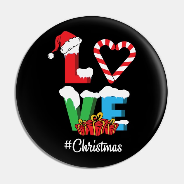 Love Christmas Pin by MZeeDesigns