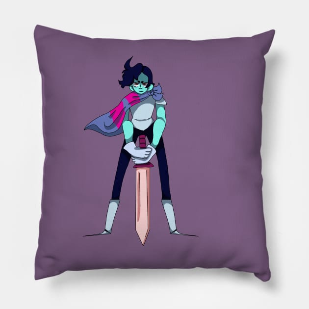 Kris Deltarune Pillow by Brockshu