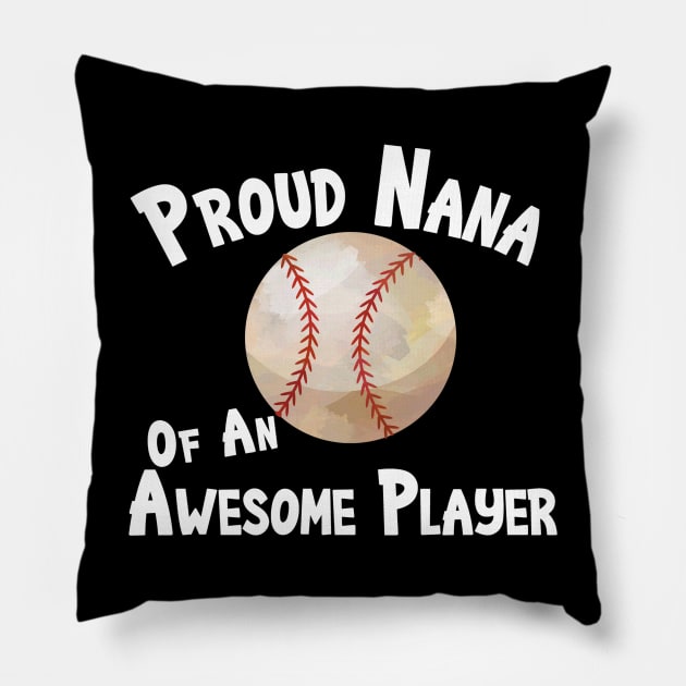 Favorite Player Nana Love Softball Player Pillow by Magic Ball