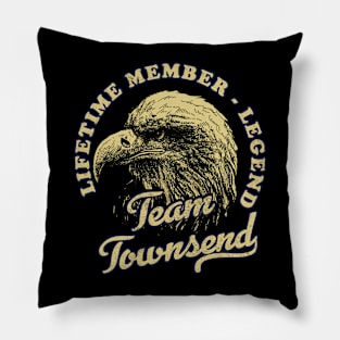 Townsend Name - Lifetime Member Legend - Eagle Pillow