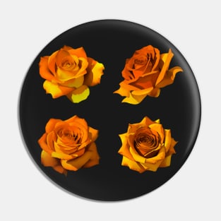Roses watercolor Pin