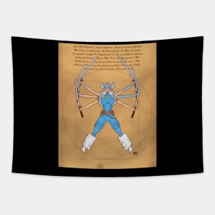 Vitruvian Spiral Tapestry