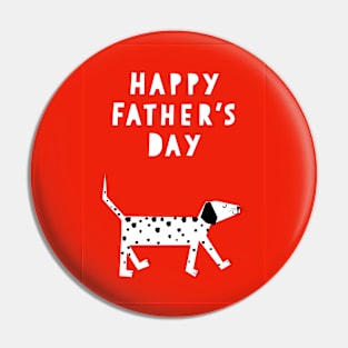 Spotty Dog Father's Day Greeting Pin