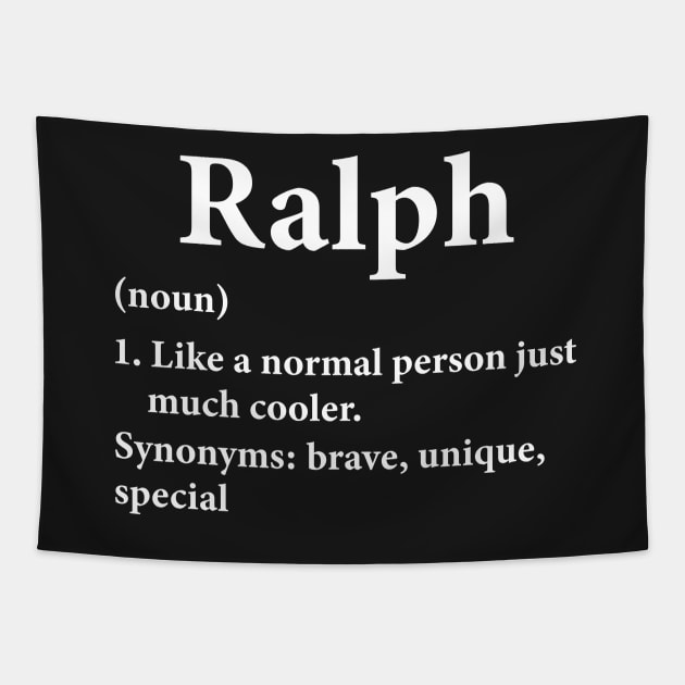 Ralph Name Definition Funny Personalized Tapestry by HawaiPlus