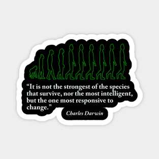 Evolution, Charles Darwin Quotes Magnet