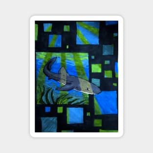 Dogfish Shark- Graphic Illustration Edit Magnet