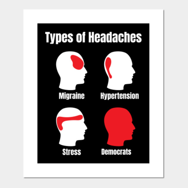 Headache Meme Funny Red Area Democrats Headache Meme Posters And Art Prints Teepublic
