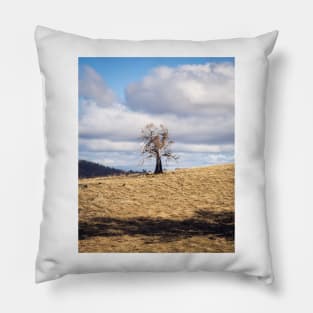 Tree On A Hill Pillow