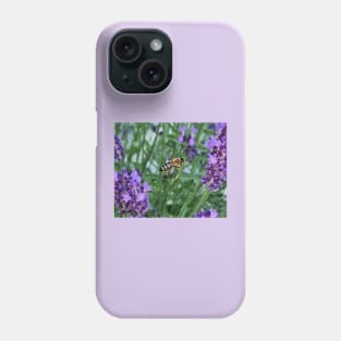 bee on lavender Phone Case
