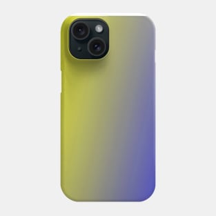 blue yellow abstract texture gradient Phone Case