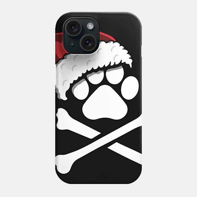 Dog Paw In Santa Hat Christmas Gift For Pet Lover Phone Case by EduardjoxgJoxgkozlov