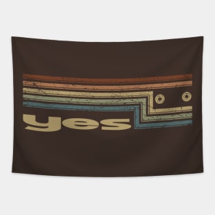 Yes Cassette Stripes Tapestry