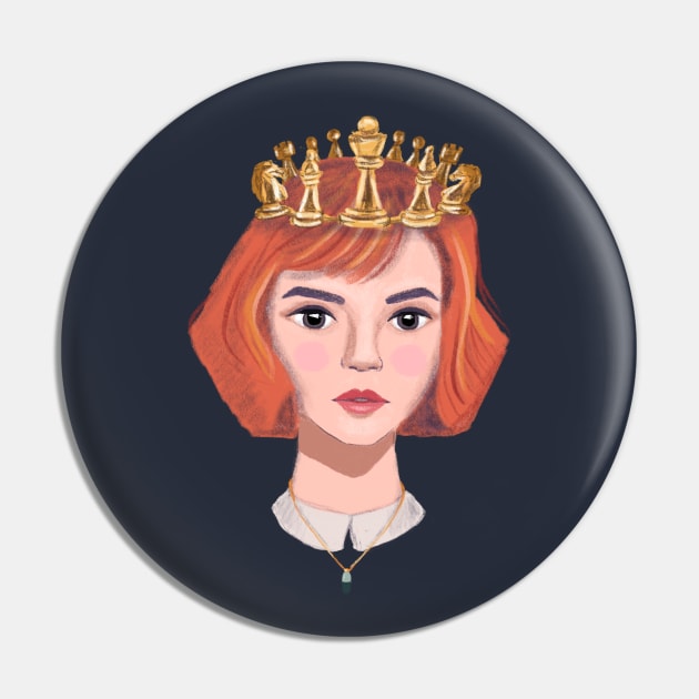 Queen of Chess Pin by alfrescotree