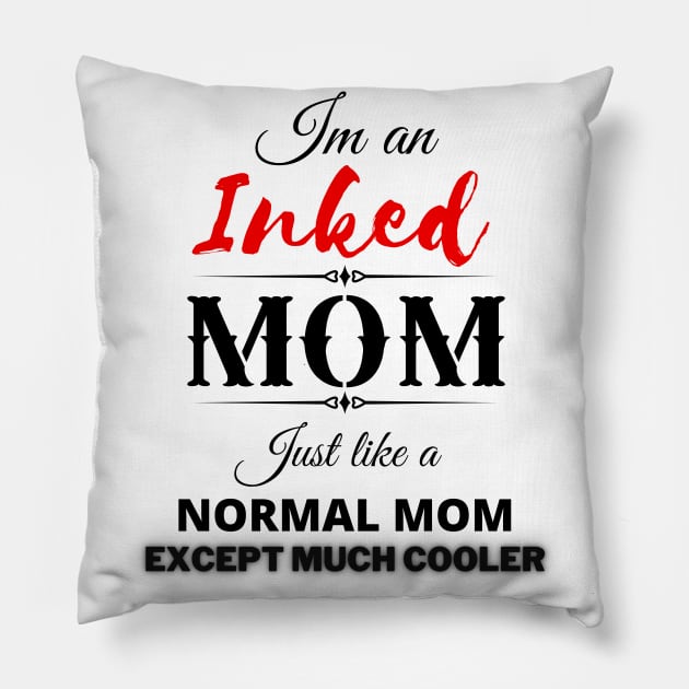 Inked MOM Pillow by Ken Adams Store