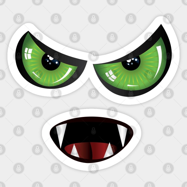 SCARED FACE CARTOON  Sticker for Sale by PRAKE