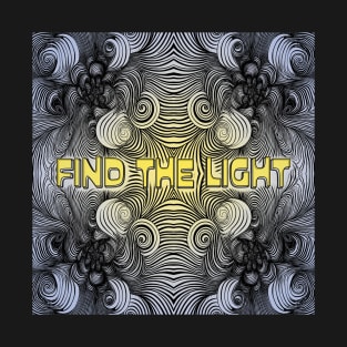 Find the Light Fractal, Blue T-Shirt