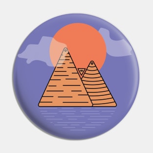 Eye Pyramids Pin