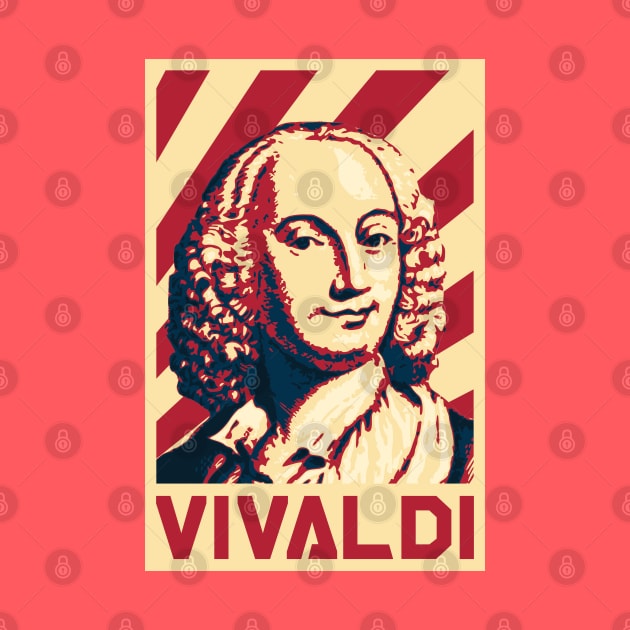 Antonio Vivaldi Retro Propaganda by Nerd_art