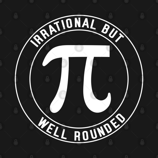 Retro Irrational But Well Rounded Pi Day Funny Math Day by Uniqueify