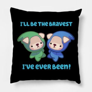 Brave Mom for Twin Boys Pillow