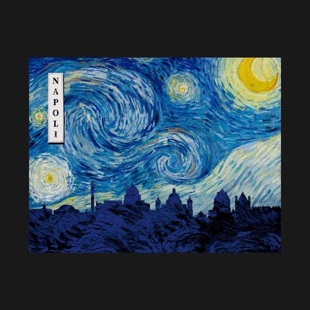 Napoli Starry Night Van Gogh by Ferrazi