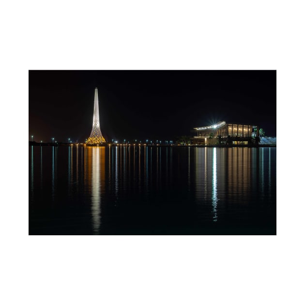 The KAUST Beacon at Night by likbatonboot