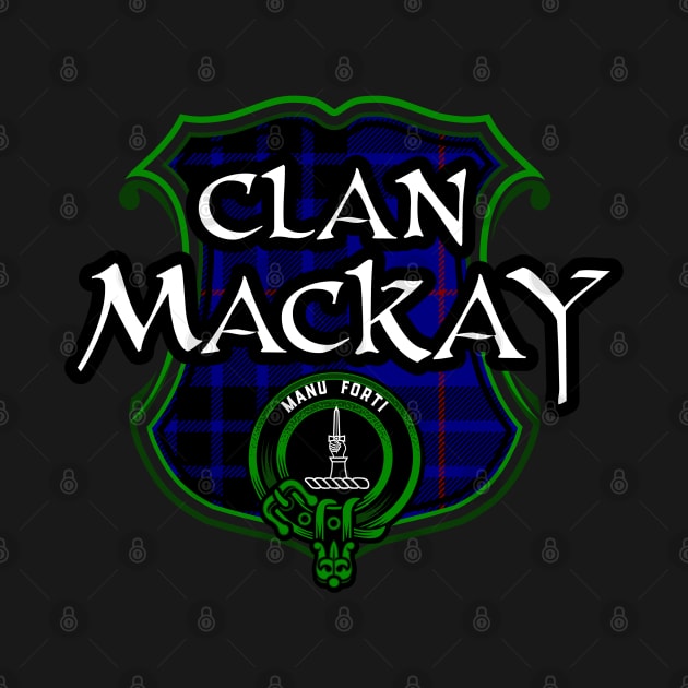 Clan MacKay Surname Scottish Clan Tartan Crest Badge by Celtic Folk