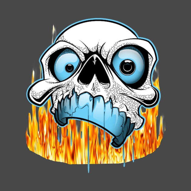 Fire skull by MIXOshop