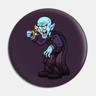 Creepy Vampire Pin