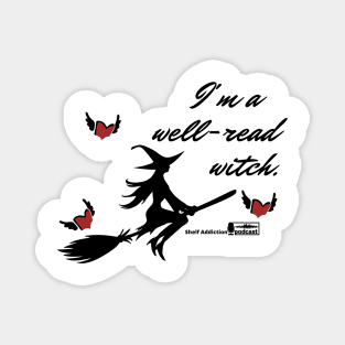 What's Your Halloween Costume? I'm a well-read witch! Magnet