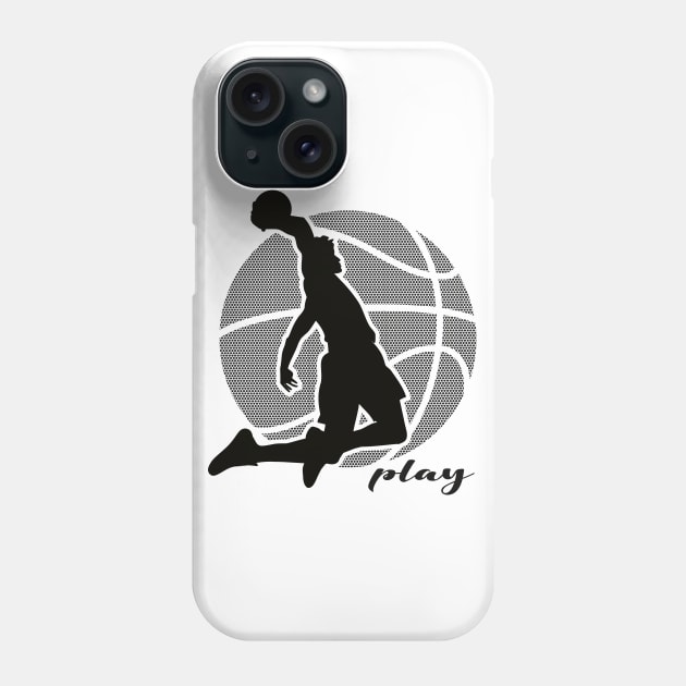 Basketball Player (monochrome) 2 Phone Case by lents