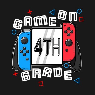 Game On 4th Grade Back To School 4th Grade Level Unlocked T-Shirt