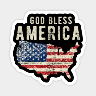 Independence Day -God Bless America 4th of July Gift Magnet