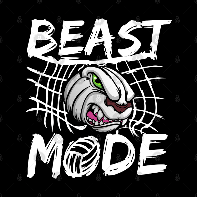 Volleyball BEAST MODE by MakeNineDesigns