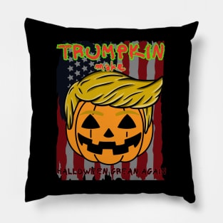 Trumpkin make halloween great again in USA Pillow