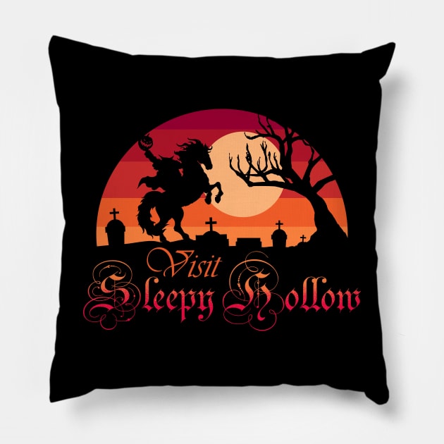 Visit Sleepy Hollow Pillow by Sachpica