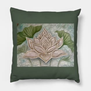 White Lotus Pillow