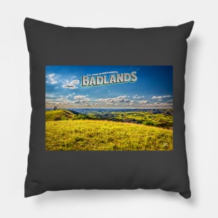 North Dakota Badlands Pillow