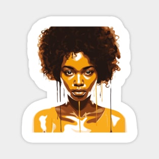 Afrocentric Woman Dripping With Melanin Magnet