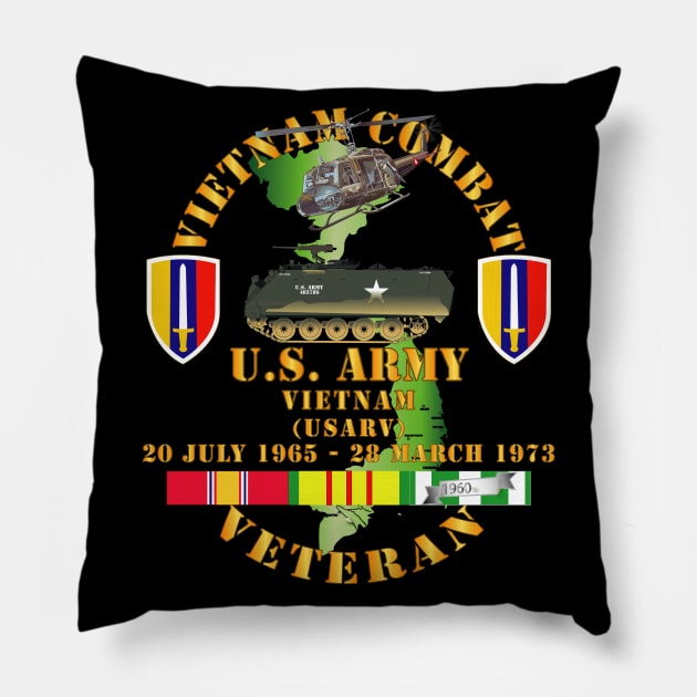 Vietnam Combat Veteran - US Army Vietnam - USARV Pillow by twix123844