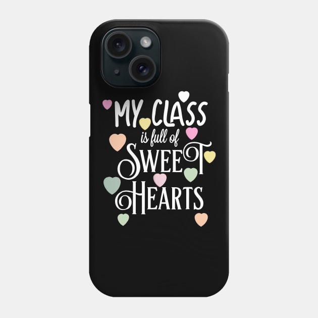 Teacher and Student Valentines Day T Shirt Class Sweet heart Phone Case by Vicenta Aryl