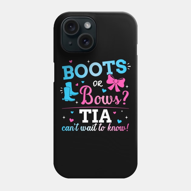 Gender reveal boots or bows tia matching baby party Phone Case by Designzz