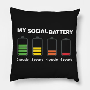 My Social Battery Pillow