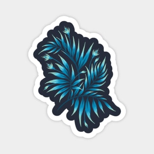 Waikiki Palm - Petrol Blue Magnet