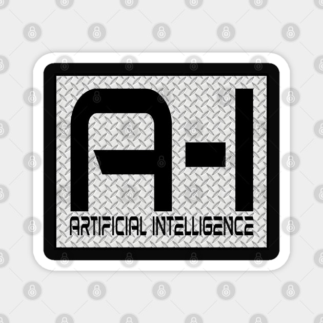 Artifcial Intelligence AI Matrix Grid Magnet by PlanetMonkey