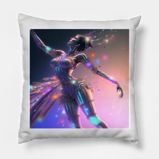 Cyberpunk Cybernetic Dancer Pillow