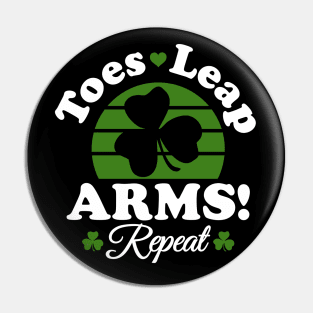Toes, Leap ARMS! Repeat Pin