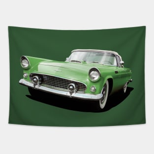 1956 Ford Thunderbird in green Tapestry