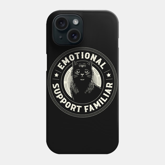 Emotional Support Familiar Black Cat by Tobe Fonseca Phone Case by Tobe_Fonseca