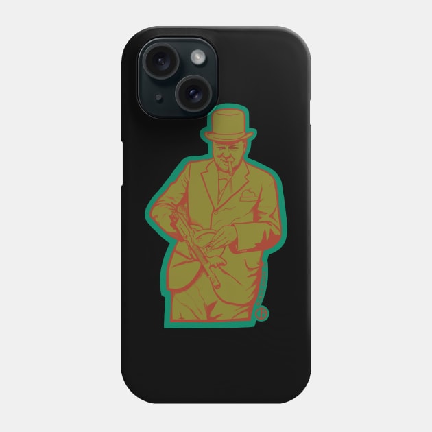 Winston Churchill Phone Case by Art from the Blue Room